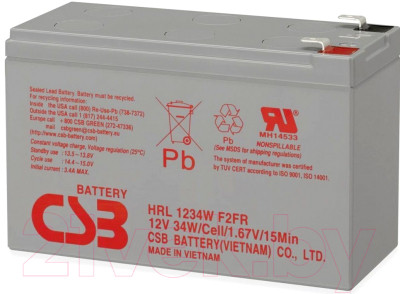 Батарея для ИБП CSB HRL 1234W F2 FR - фото 1 - id-p223558453