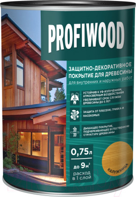 Защитно-декоративный состав Profiwood Для древесины - фото 1 - id-p223560222