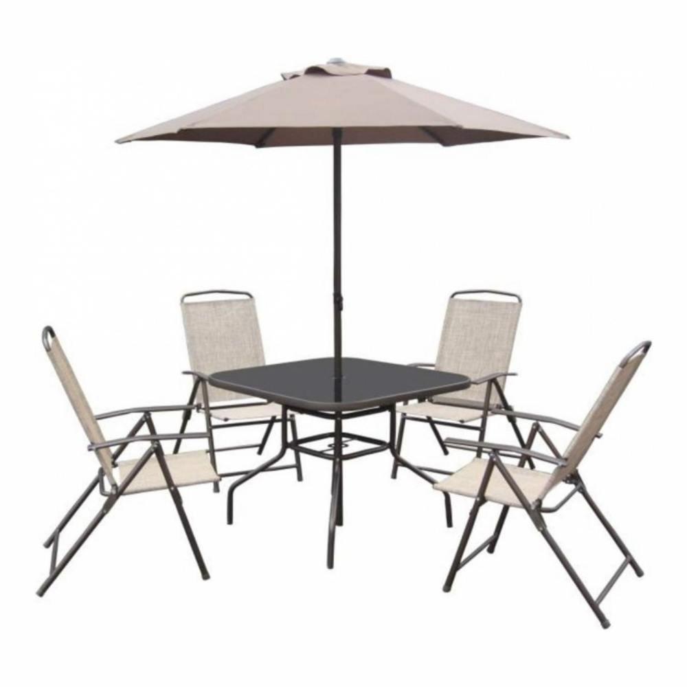 Комплект садовой мебели Палермо (Стол+Зонт+4 кресла) - фото 1 - id-p223562338