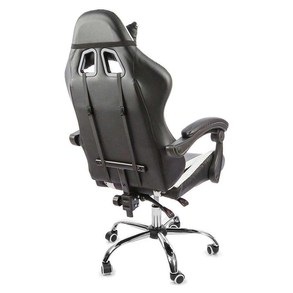 Офисное кресло Calviano ASTI ULTIMATO black/white/blue (с вибромассажем) - фото 3 - id-p223562343