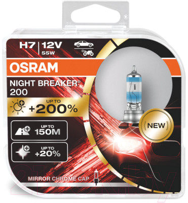 Комплект автомобильных ламп Osram H7 64210NB200-HCB - фото 6 - id-p223559243