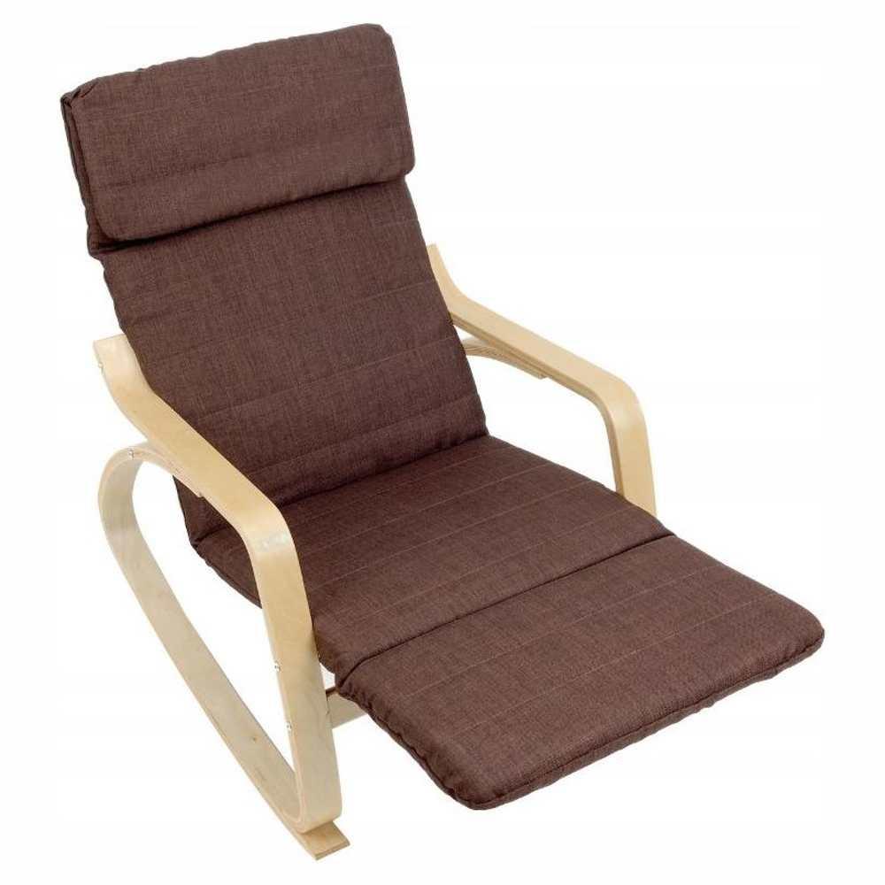 Кресло-качалка Calviano Relax 1103 коричневое - фото 2 - id-p223563462