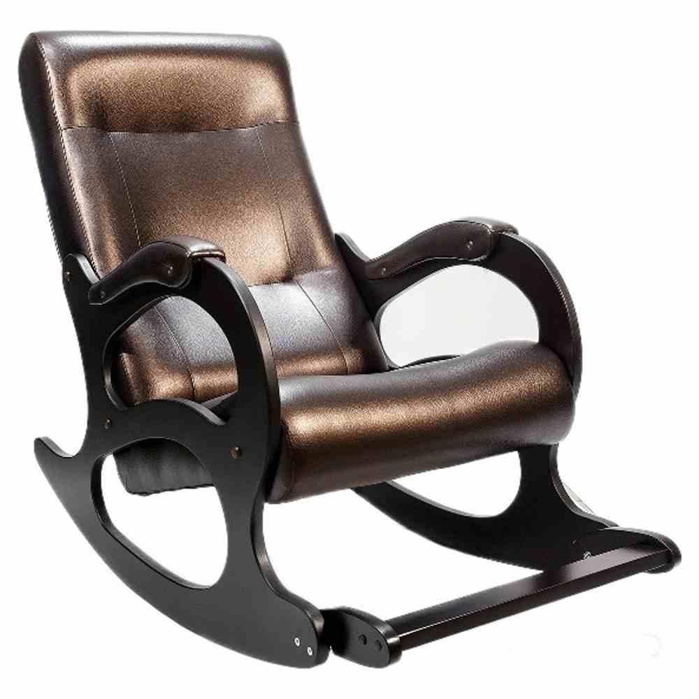 Кресло-качалка Бастион 2 с подножкой (dark brown)