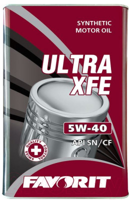 Моторное масло Favorit Ultra XFE 5W40 API SN/CF Metal / 54706 - фото 1 - id-p223560047