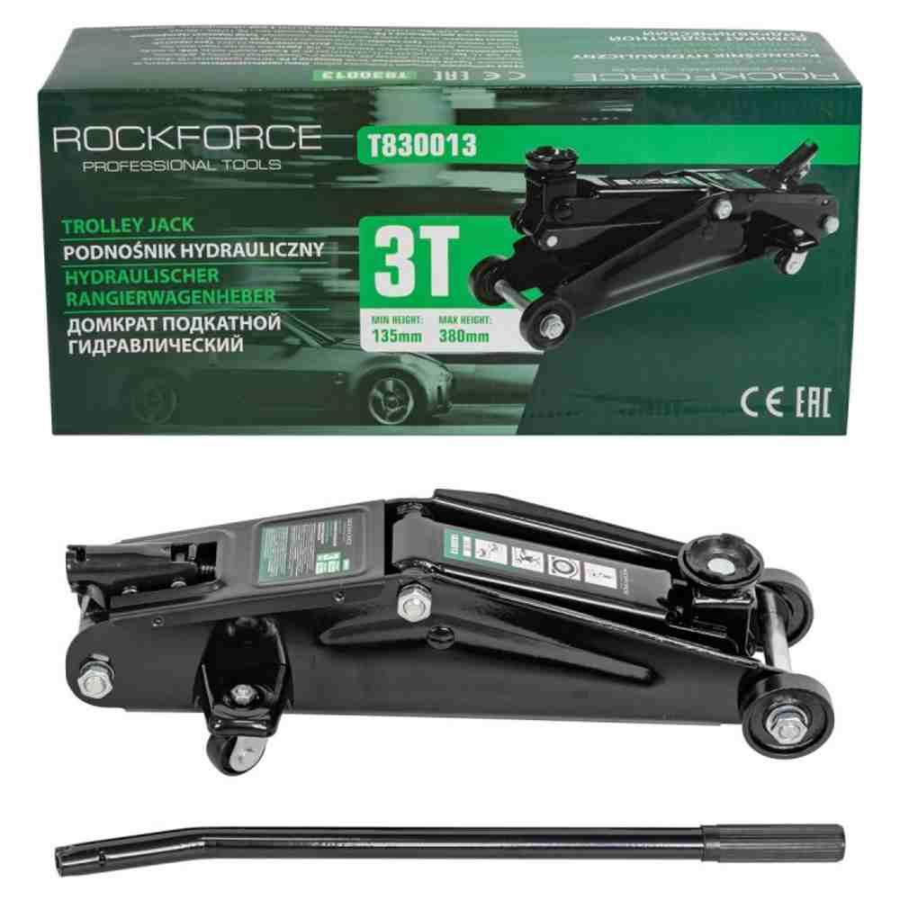 Подкатной домкрат Rock FORCE RF-T830013 (3т) узкая база