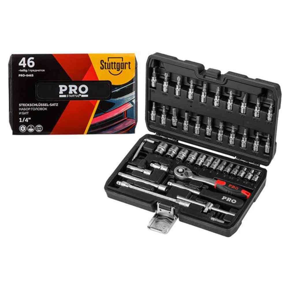 Набор головок и бит 46пр. 1/4" PRO STARTUL (PRO-046S)