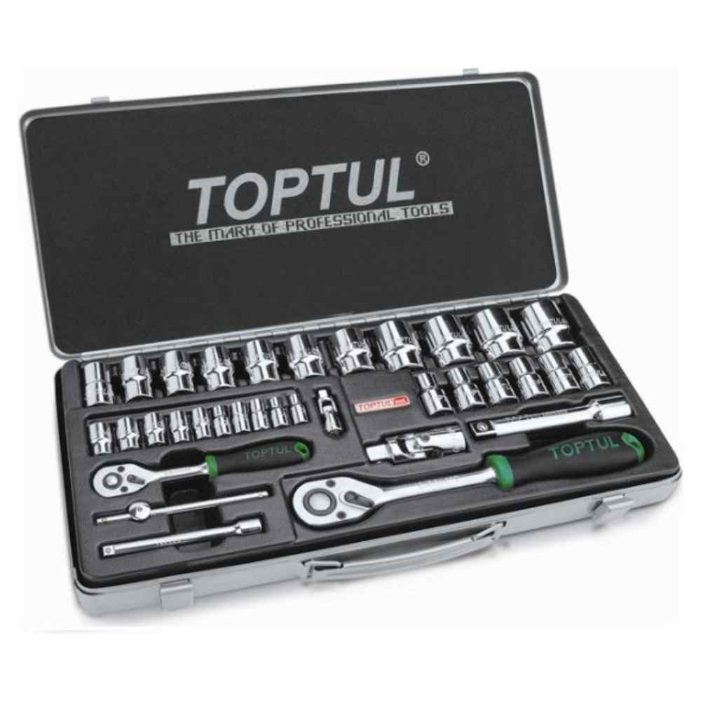 Набор головок 1/4", 1/2" TOPTUL GCAD3402
