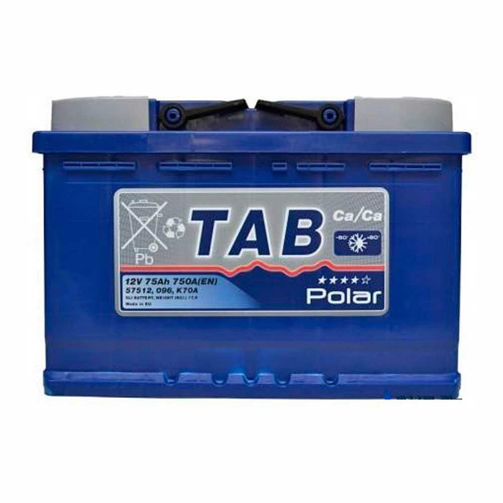 Аккумулятор автомобильный TAB Polar Blue R+ (75Ah)