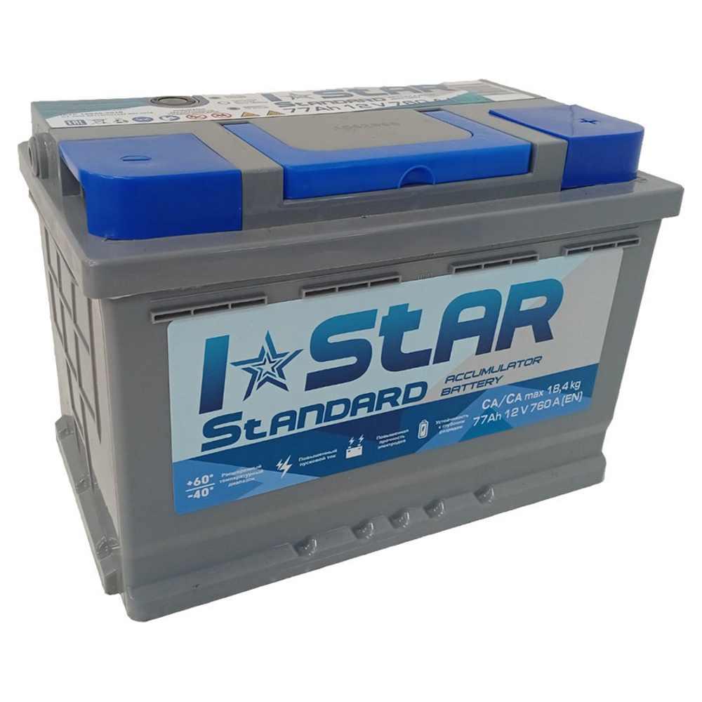 Автомобильный аккумулятор I-STAR 77 R+ (77Ah) - фото 1 - id-p223560723