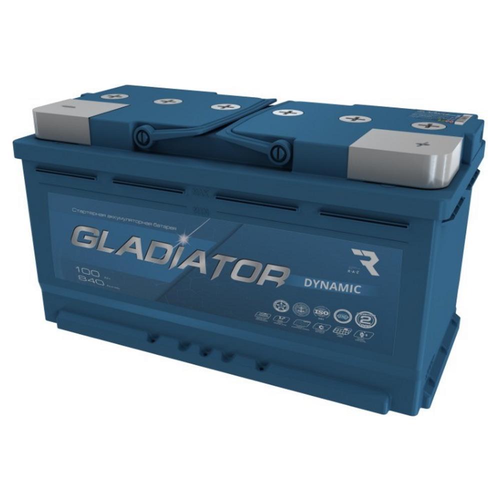 Автомобильный аккумулятор GLADIATOR Dynamic R+ (100 Ah) - фото 1 - id-p223560733