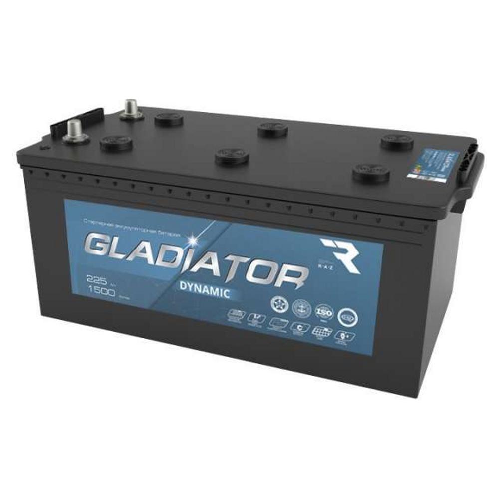 Автомобильный аккумулятор GLADIATOR Dynamic 225A (3) евро +/- - фото 1 - id-p223560739