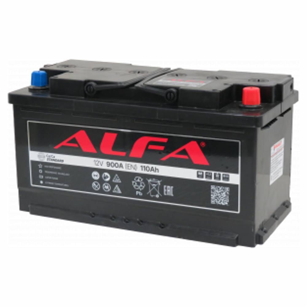 Автомобильный аккумулятор ALFA STANDARD 110R (110 А·ч) - фото 1 - id-p223563716