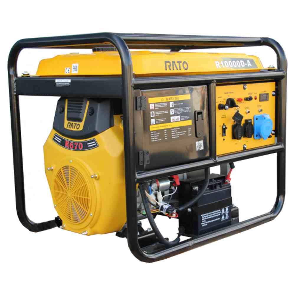 Бензогенератор RATO R10000D-A
