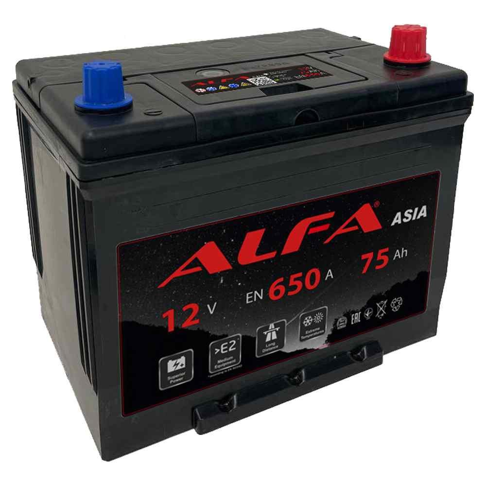 Аккумулятор автомобильный ALFA Asia 75 JR (75Ah) - фото 1 - id-p223564801