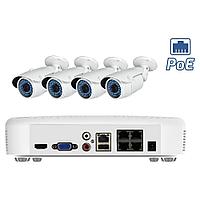 Комплект IP видеонаблюдения c POE (Уличный 2,4 Мр)
