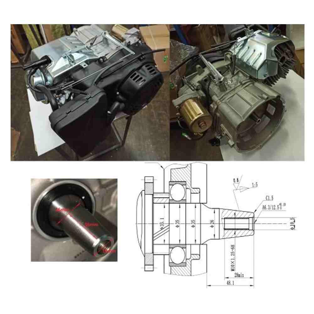 Двигатель для бензогенератора 190FE (вал конус) - фото 1 - id-p223564854