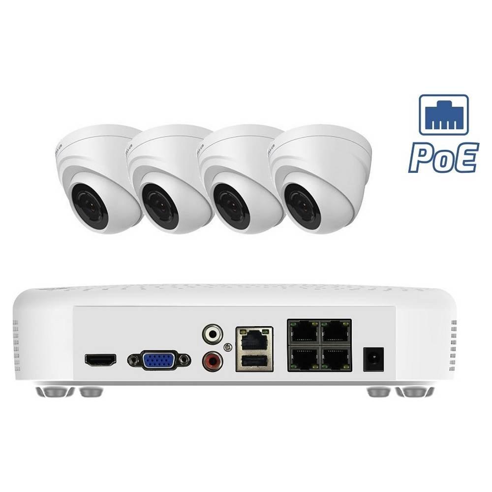 Комплект IP видеонаблюдения c POE (Внутренний 2,4 Мр) - фото 1 - id-p223562938