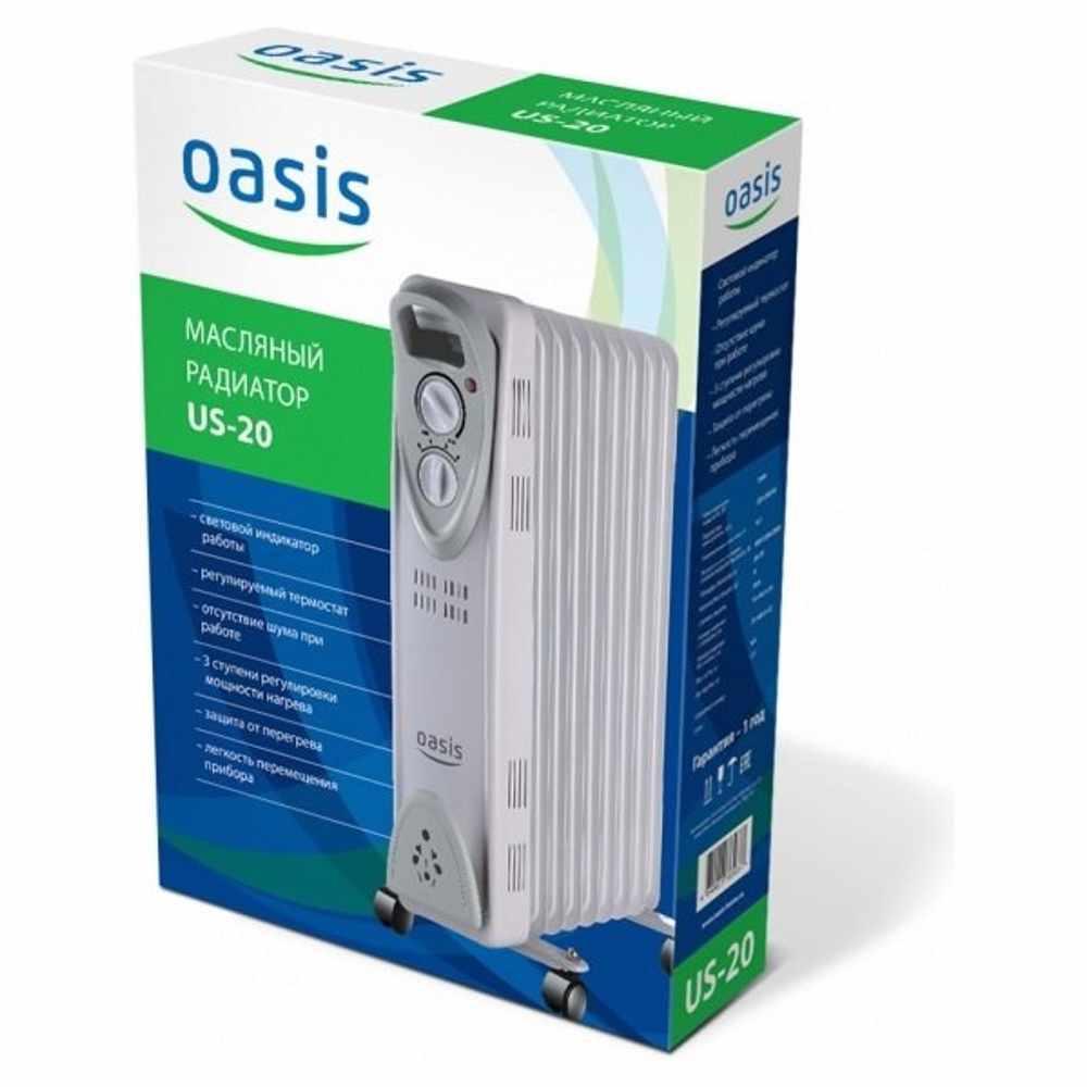Масляный радиатор Oasis US-20 - фото 2 - id-p223563010