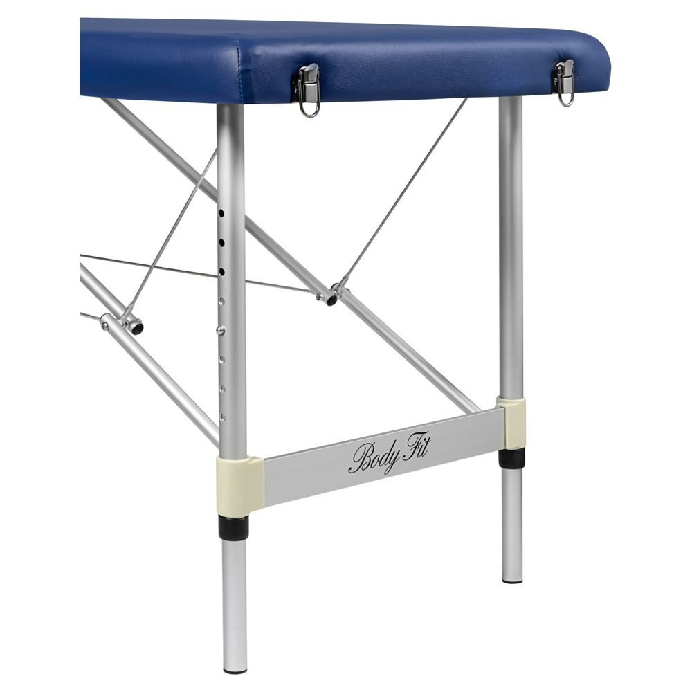 Массажный стол 2-х секционный алюминиевый BodyFit, (синий 60 см) - фото 2 - id-p223564148