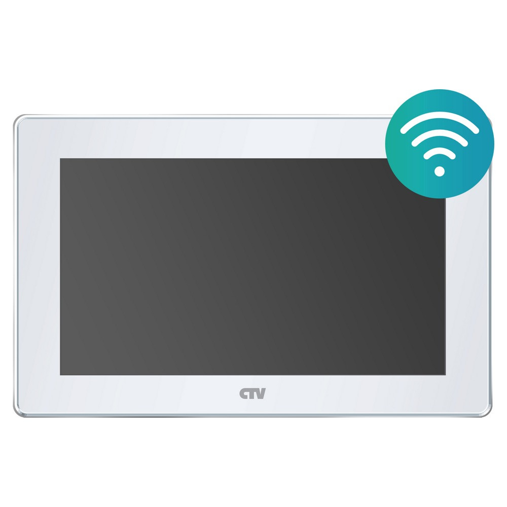 Видеодомофон CTV-M5701 Wi-Fi (Белый) - фото 1 - id-p223565160