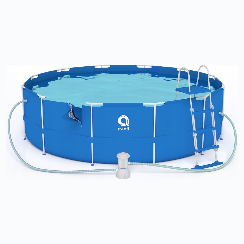 Каркасный бассейн Avenli 360х76 см + фильтр-насос для воды - фото 1 - id-p223565199
