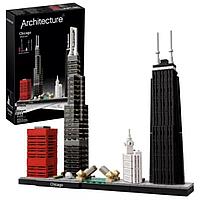 Конструктор Чикаго Архитектура 1033, 444 дет. аналог LEGO Architecture 21033