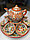 Узбекский чайный сервиз на 6 персон (оранжевый), фото 2