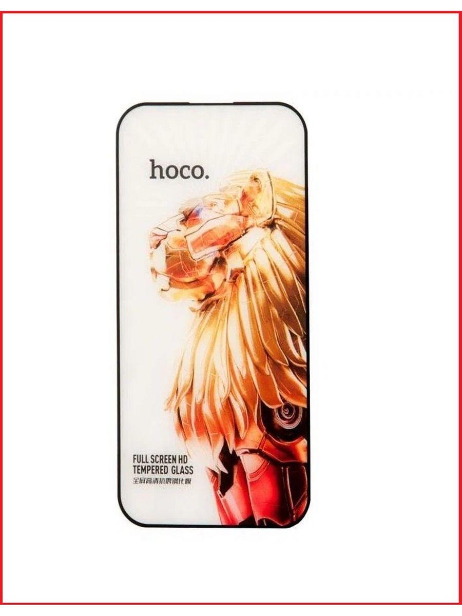 Защитное стекло Hoco G10 HD для Apple Iphone 14 pro max черный (полная проклейка) - фото 1 - id-p210906510