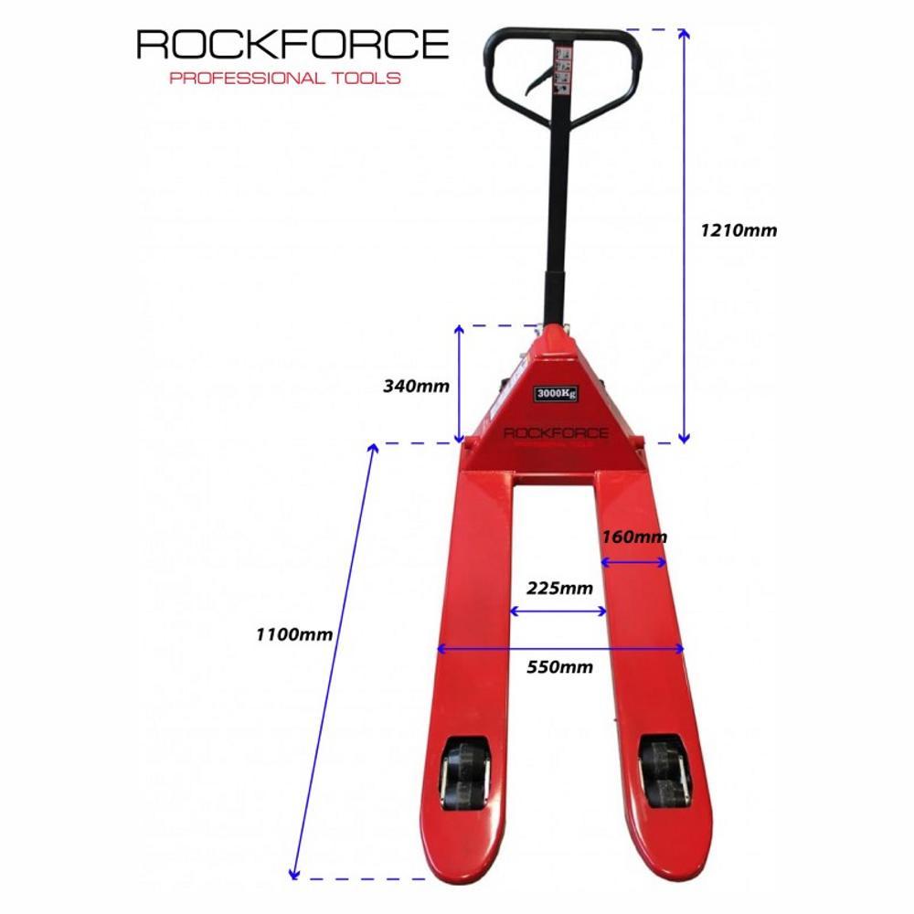 Тележка гидравлическая 3т Rock FORCE RF-AC3.0 (1220 мм) - фото 1 - id-p223566665