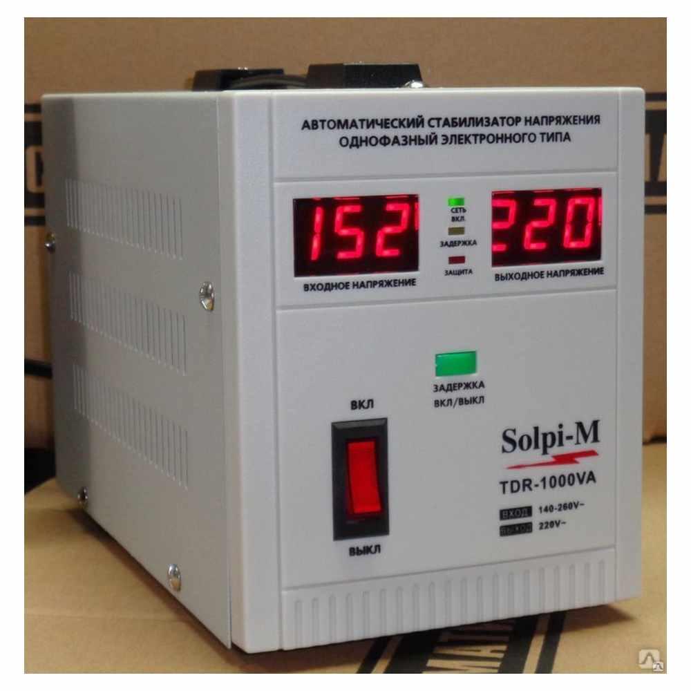 Стабилизатор напряжения Solpi-M TDR 1000VA - фото 2 - id-p223566777