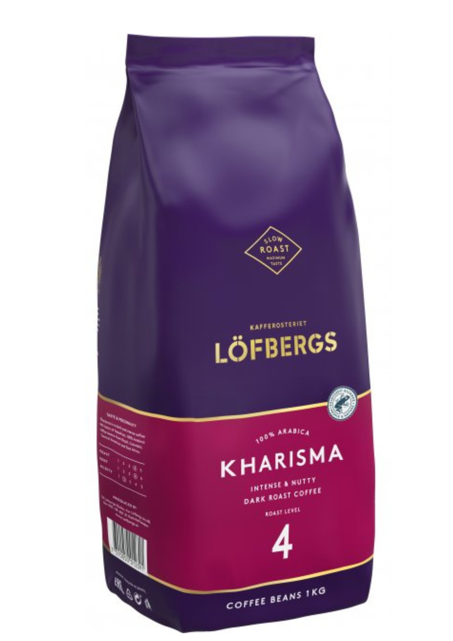 Кофе LOFBERGS KHARISMA 1 кг в зернах - фото 1 - id-p223566494