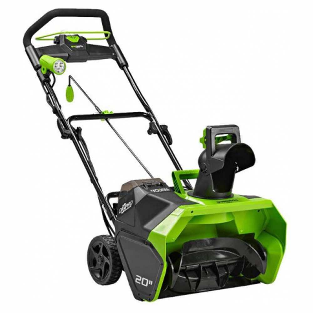 Аккумуляторная снегоуборочная машина Greenworks DigiPro GD40SB (1хАКБ 4 Ач и ЗУ)