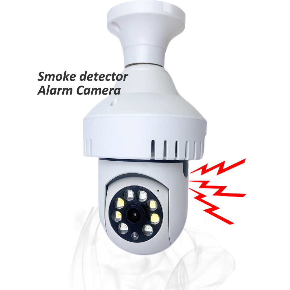 Камера видеонаблюдения wifi "лампочка" IP поворотная PTZ лампочка с цоколем E27
