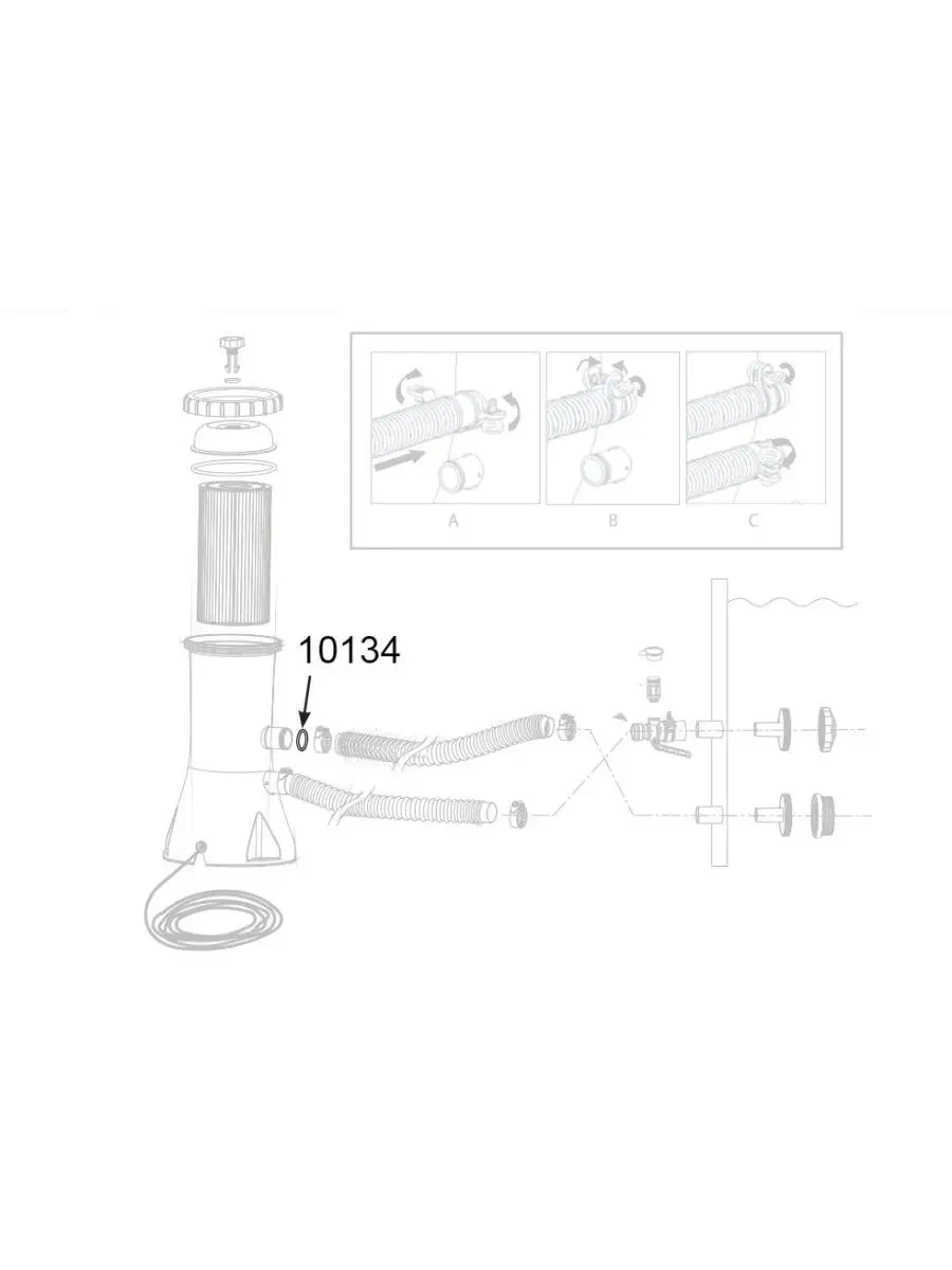 Уплотнительное кольцо на фильтрующий насос под соединение (32 мм) Intex 10134 - фото 4 - id-p223566034