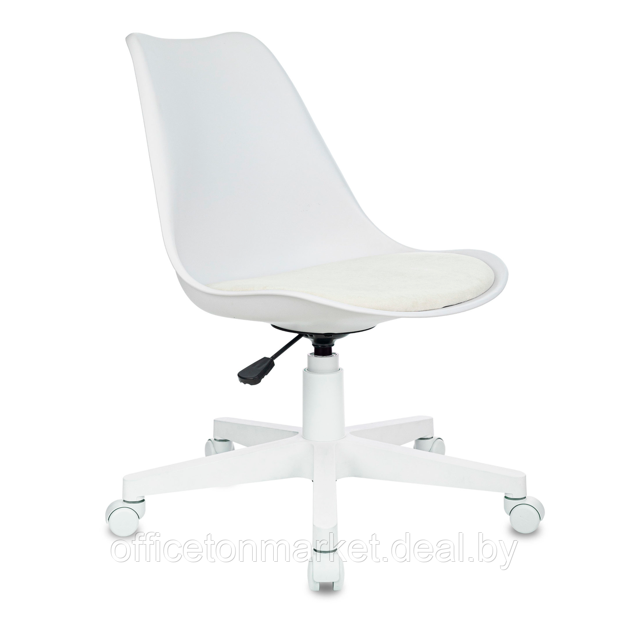 Кресло для персонала Бюрократ CH-W333 Velvet 20, ткань, пластик, молочный - фото 1 - id-p223152472