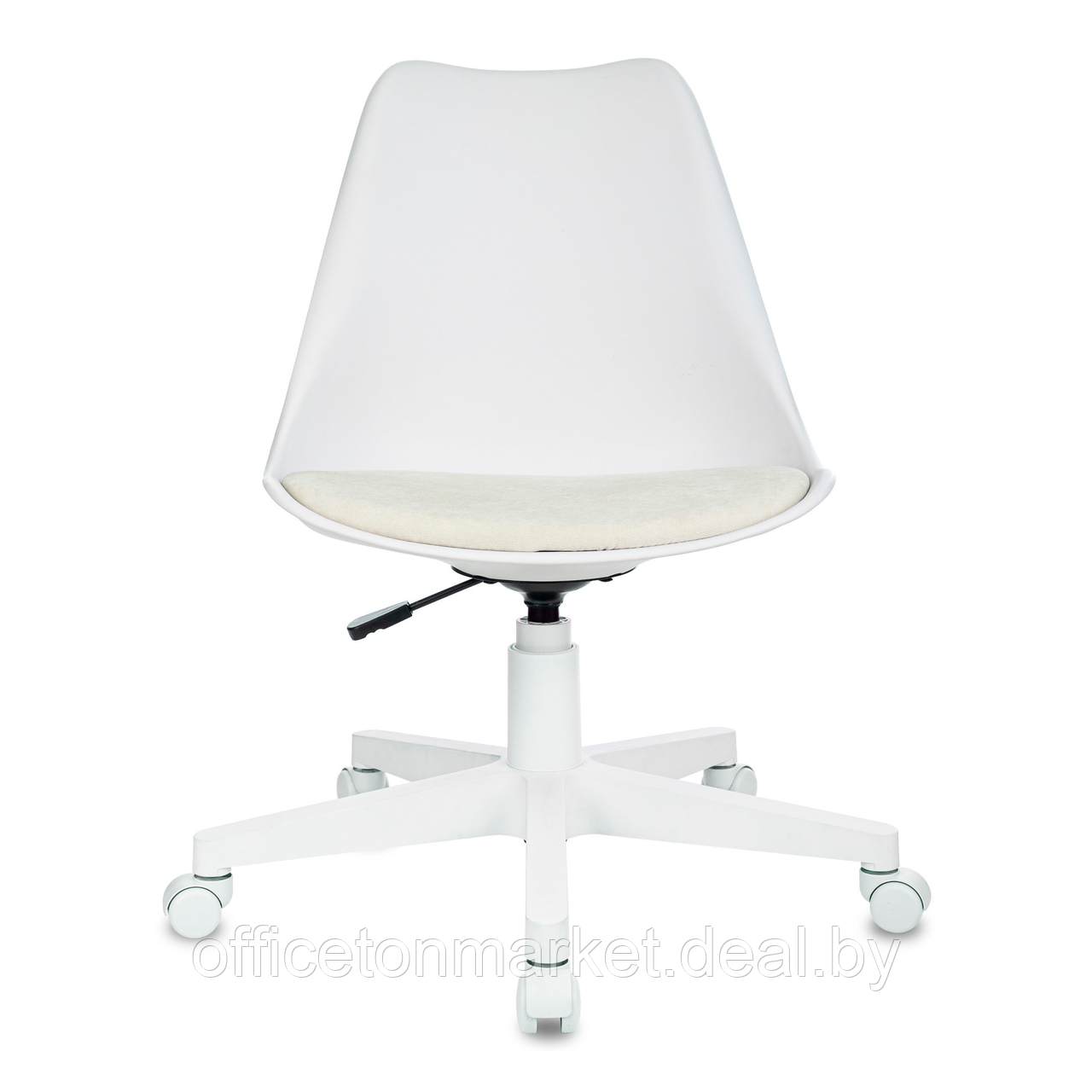 Кресло для персонала Бюрократ CH-W333 Velvet 20, ткань, пластик, молочный - фото 2 - id-p223152472
