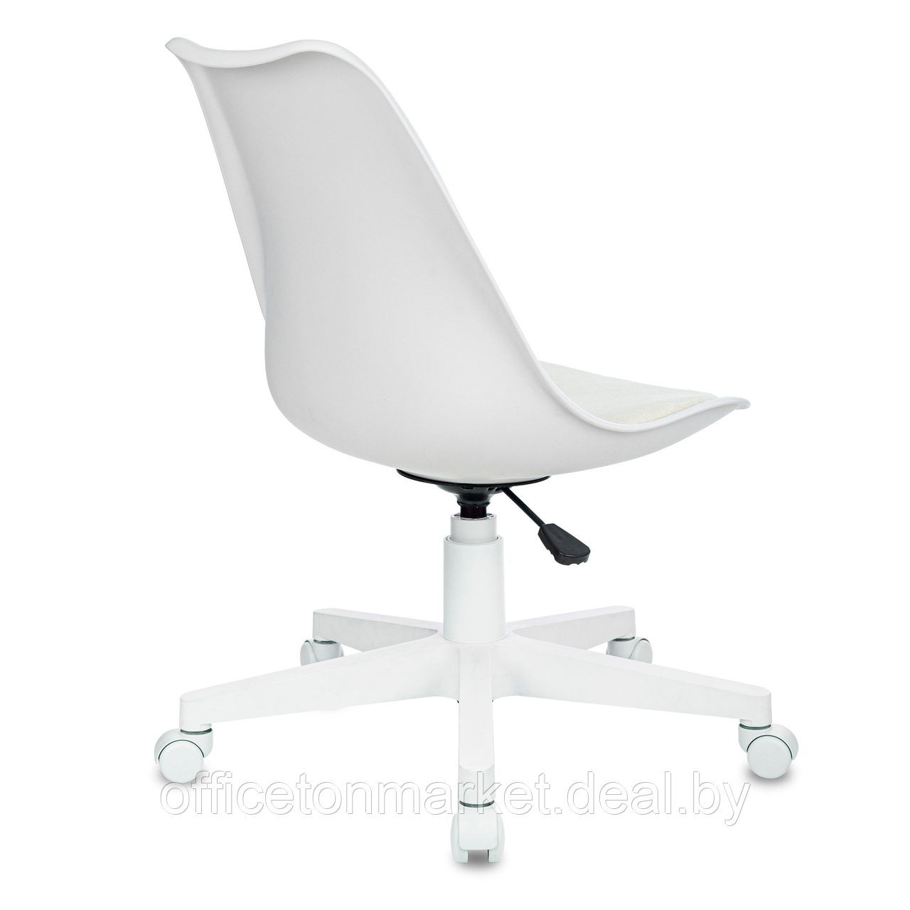 Кресло для персонала Бюрократ CH-W333 Velvet 20, ткань, пластик, молочный - фото 4 - id-p223152472