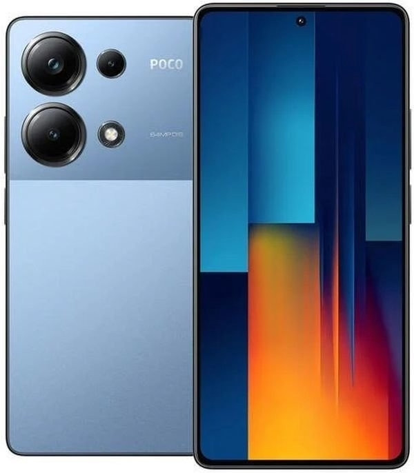 Смартфон POCO M6 Pro 12GB/512GB с NFC международная версия синий - фото 1 - id-p223568114