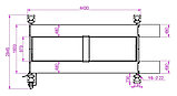 Подъемник четырехстоечный г/п 4000 кг. платформы гладкие с траверсой KraftWell арт. KRW4FPL, фото 3