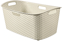 Корзина для глаженного Laundry basket 47L, Кремовый