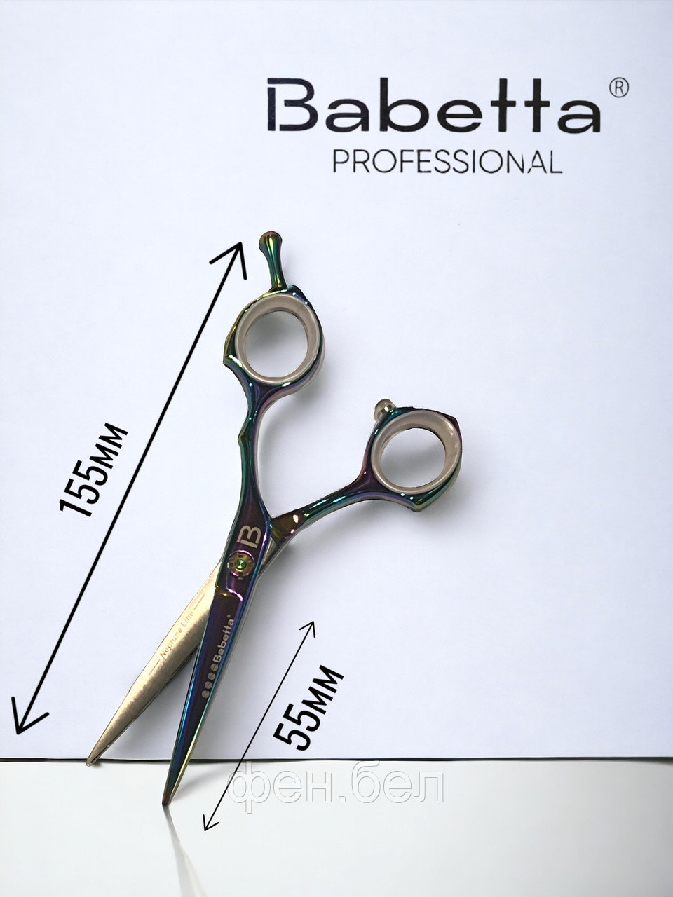 Ножницы парикмахерские Babetta прямые размер 5,5 в кобуре серия Neptune Lion - фото 2 - id-p223568373