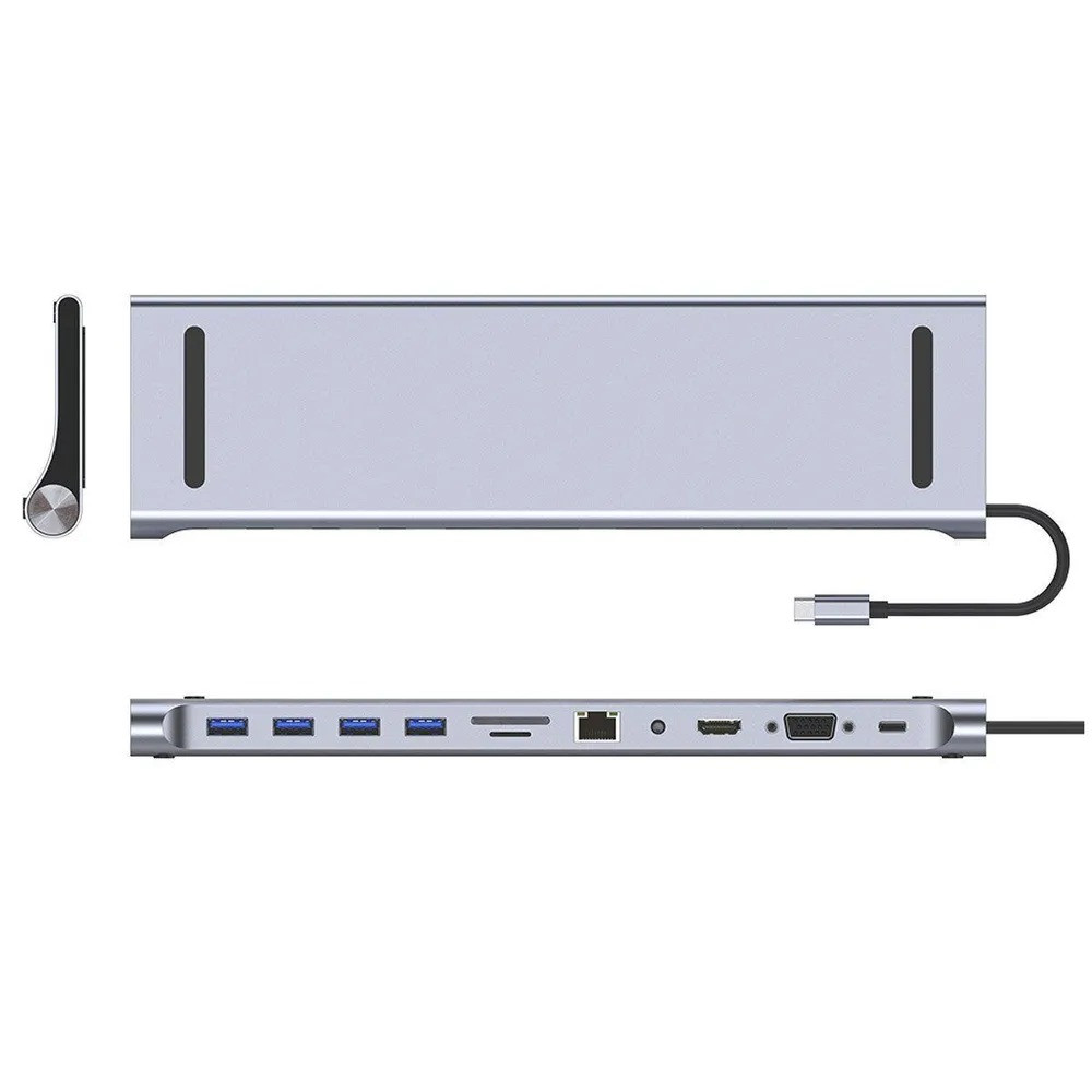 Mivo MH-1101 Многофункциональный USB HUB разветвитель 11в1 для компьютера - фото 2 - id-p223568473
