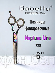 Ножницы парикмахерские Babetta филировочные размер 6.0 в кобуре серия Neptune Lion