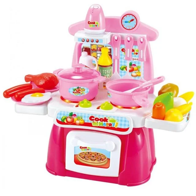 Детская игровая кухня Cook Happy Kitchen 889-40 свет + звук - фото 1 - id-p66757755