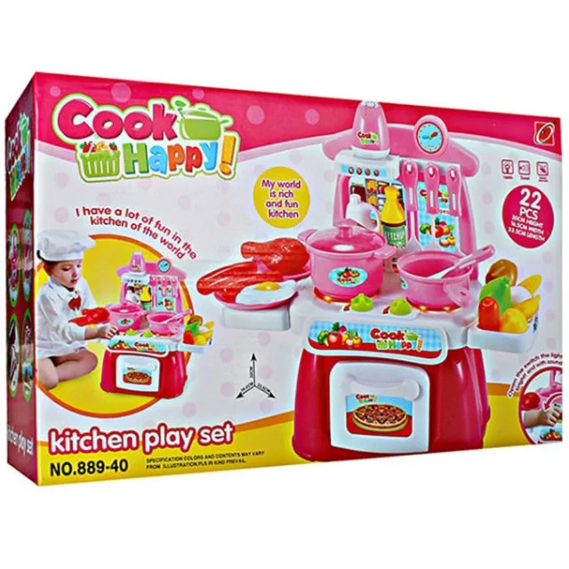 Детская игровая кухня Cook Happy Kitchen 889-40 свет + звук - фото 5 - id-p66757755