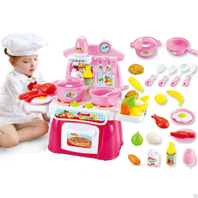 Детская игровая кухня Cook Happy Kitchen 889-40 свет + звук - фото 6 - id-p66757755