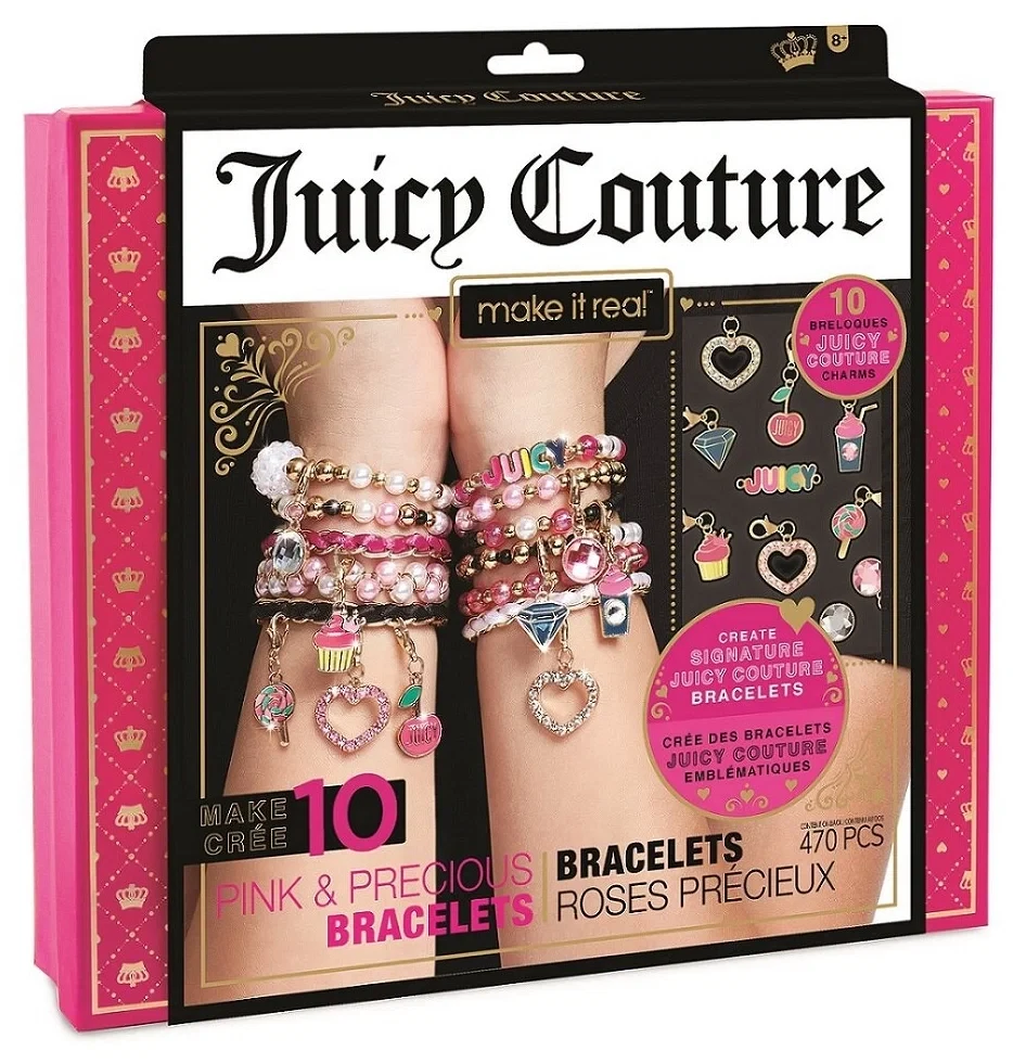 Набор для создания браслетов бижутерии Модные украшения Juicy Couture, 470 деталей для девочки Beads D17-265 - фото 4 - id-p223573331