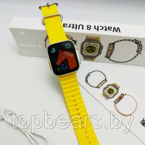 Умные смарт-часы Smart Watch 8 Ultra Желтый - фото 1 - id-p223573693