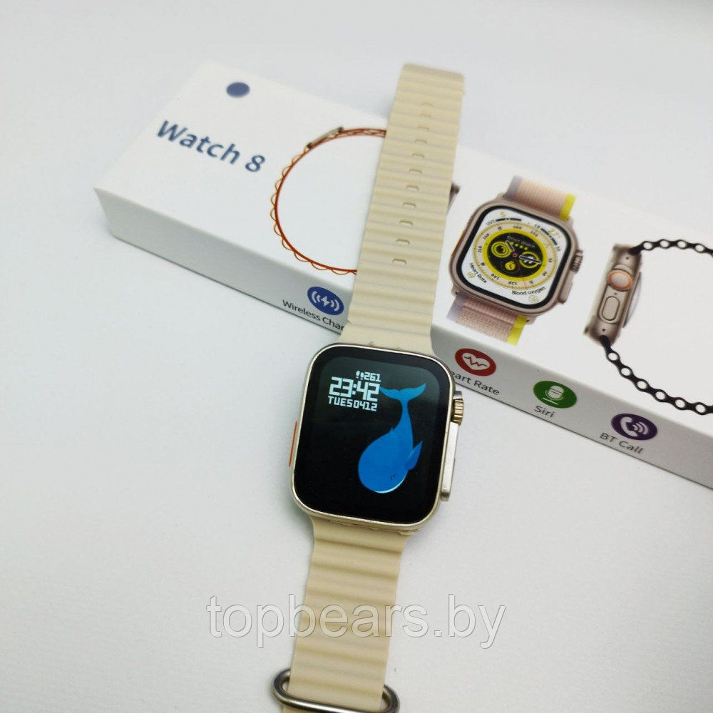 Умные смарт-часы Smart Watch 8 Ultra Желтый - фото 2 - id-p223573693