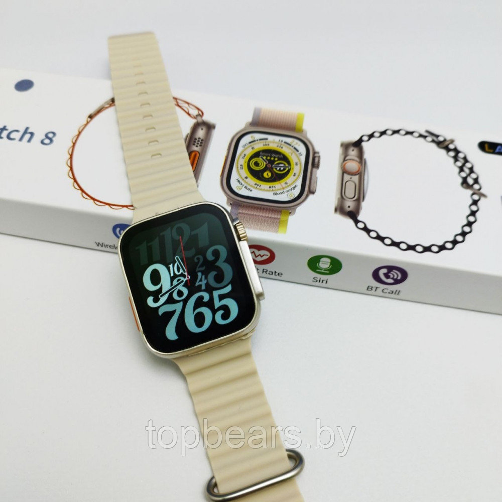 Умные смарт-часы Smart Watch 8 Ultra Желтый - фото 4 - id-p223573693